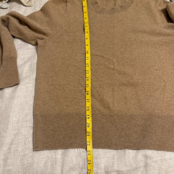 J Crew 100% Cashmere Women's Crew Sweater Size XL CAMEL - Picture 11 of 11